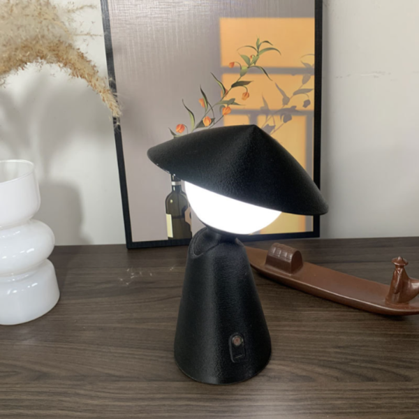 Đèn Bàn Led Sạc Di Động, Đèn Bàn Trang Trí Sáng Tạo Bắc Âu 3 Chế Độ Màu - Hình ảnh 3
