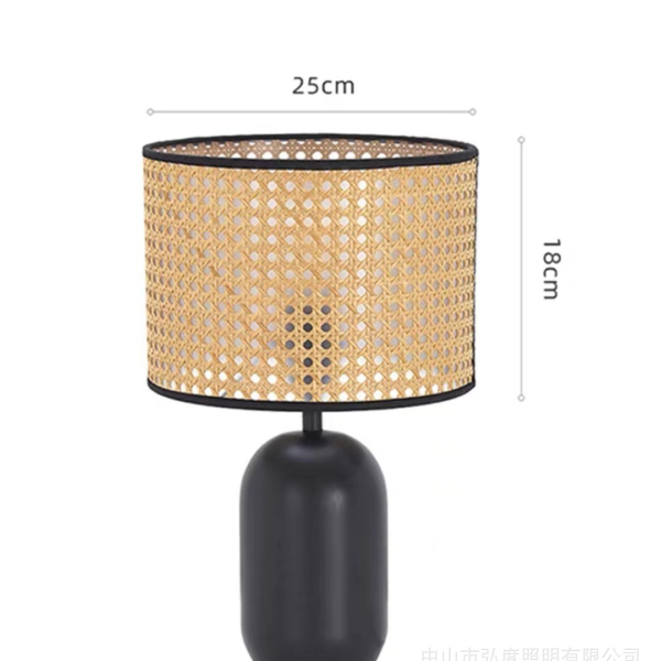 Đèn Bàn Đan Tre Cổ Điển, Đèn Bàn Nhật Bản Wabi-Sabi Decor Phòng Khách/ Phòng Học/ Phòng Ngủ - Hình ảnh 5