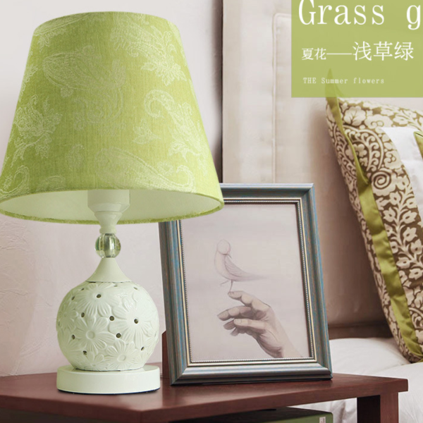 Đèn Bàn Gốm Sứ Bắc Âu, Đèn Bàn Gốm Thời Trang, Ấm Áp Điều Khiển Từ Xa - Hình ảnh 3