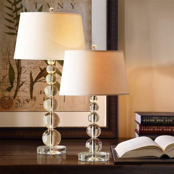 Đèn Bàn Pha Lê Chao Vải, Đèn Bàn Bắc Âu, Đèn Ngủ Đơn Giản Phòng Khách/ Phòng Ngủ/Sofa - Hình ảnh 2