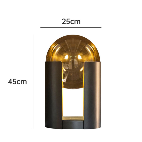 Đèn Bàn Quả Cầu Thủy Tinh Bắc Âu, Đèn Led Bảo Vệ Mắt Decor Nhiều Không Gian - Hình ảnh 4