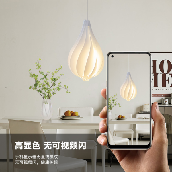 Đèn Chùm Hình Giọt Nước 3 Chế Độ Màu, Đèn Treo Bắc Âu Thiết Kế Hiện Đại Decor Phòng Khách/Phòng Ăn - Hình ảnh 7