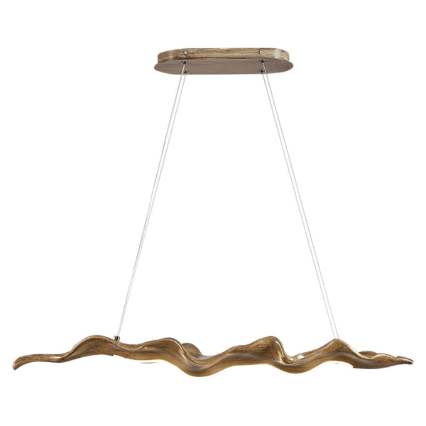 Đèn Chùm Kiểu Wabi-Sabi Giả Gỗ Phong Cách Nhật Bản, Đèn Phòng Trà Zen Cổ Điển Nhà Hàng - Hình ảnh 5