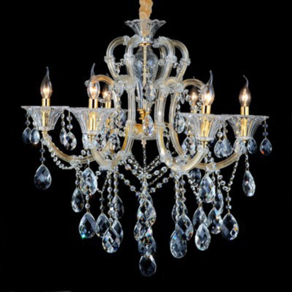Đèn Chùm Pha Lê Cổ Điển, Đèn Chùm Phong Cách Châu Âu Sang Trọng Decor Phòng Khách/ Biệt Thự - Ảnh 8