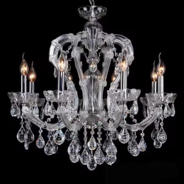 Đèn Chùm Pha Lê Cổ Điển, Đèn Chùm Phong Cách Châu Âu Sang Trọng Decor Phòng Khách/ Biệt Thự - Ảnh 3