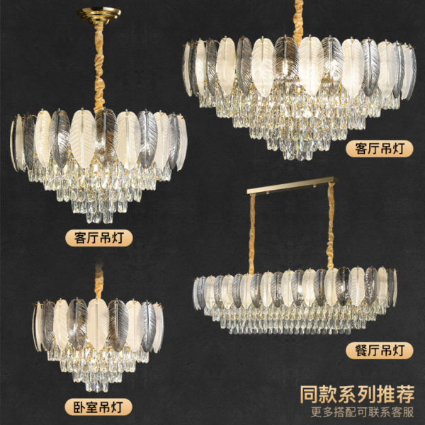 Đèn Chùm Pha Lê Lông Vũ Retro Của Mỹ, Đèn Thả Trần Decor Sang Trọng Cao Cấp - Ảnh 8