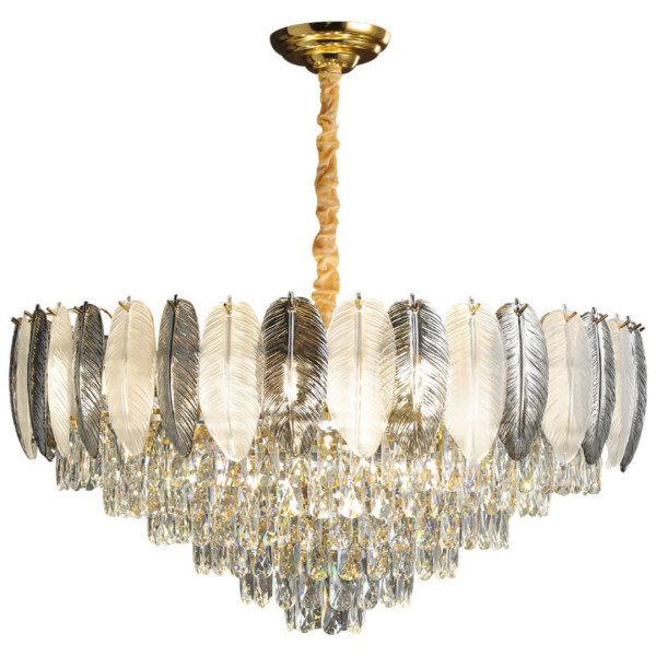 Đèn Chùm Pha Lê Lông Vũ Retro Của Mỹ, Đèn Thả Trần Decor Sang Trọng Cao Cấp - Ảnh 6