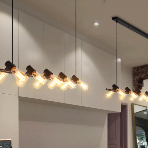 Đèn Led Treo Thả Bóng Thủy Tinh Cổ Điển Decor Quầy Bar, Nhà Hàng, Quán Cà Phê - Hình ảnh 3