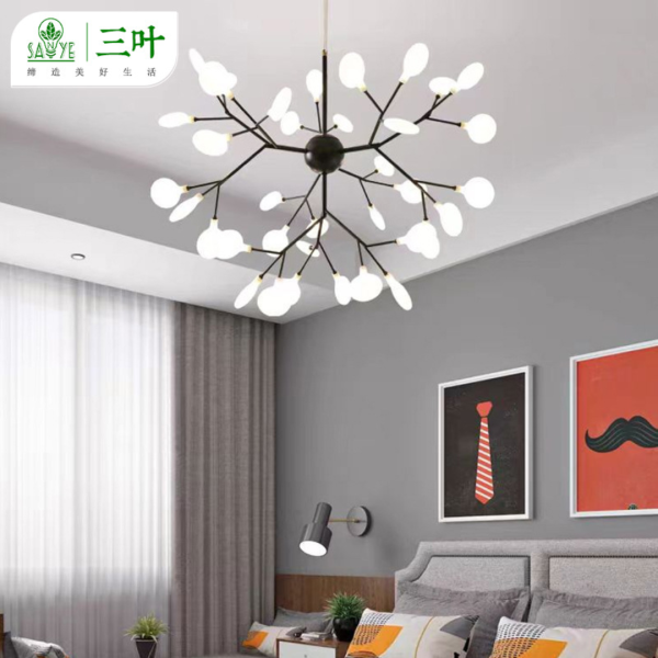 Đèn Chùm Thả Đom Đóm Nhiều Kích Thước, Đèn Thả Bắc Âu Decor Nhiều Không Gian - Hình ảnh 3