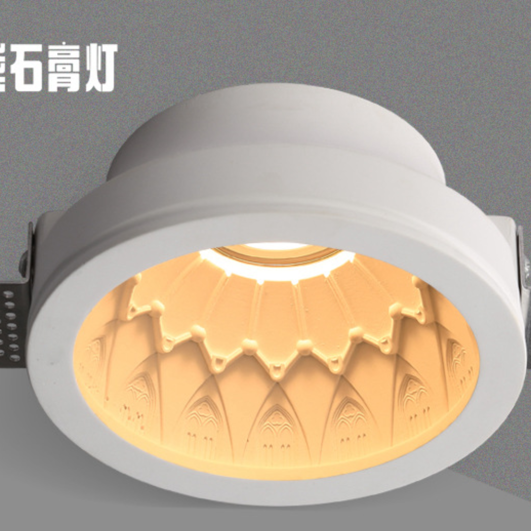 Đèn Downlight Thạch Cao Nhúng Sẵn, Đèn Pha COB Quang Phổ Đầy Đủ Bảo Vệ Mắt Chống Chói Sâu - Ảnh 2
