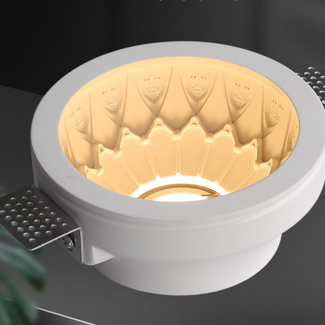 Đèn Downlight Thạch Cao Nhúng Sẵn, Đèn Pha COB Quang Phổ Đầy Đủ Bảo Vệ Mắt Chống Chói Sâu - Ảnh 7