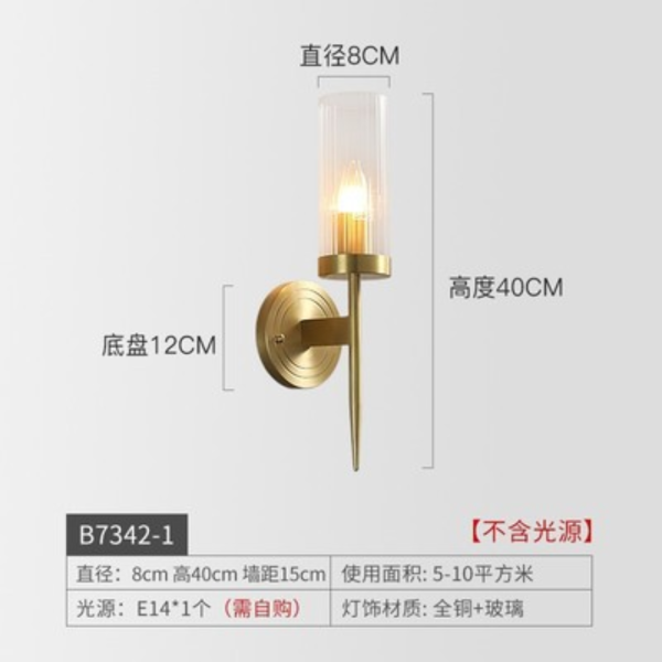 Đèn Gắn Tường Bằng Đồng Bắc Âu NhiềU Kiểu Dáng Decor Phòng Ngủ, Lối Đi, Cầu Thang - Hình ảnh 7