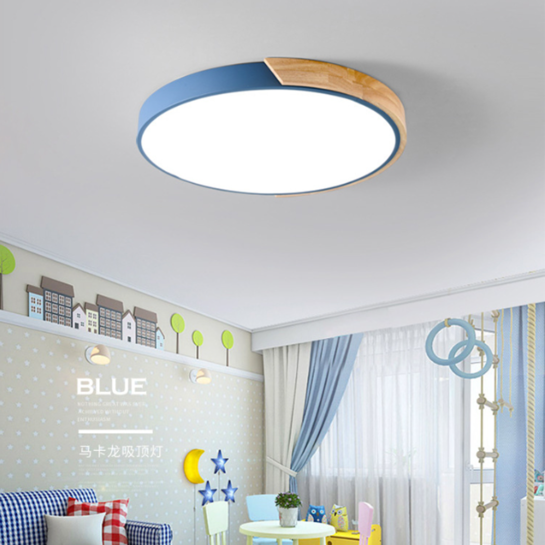 Đèn led ốp trần hình tròn decor không gian phòng gnur cho bé