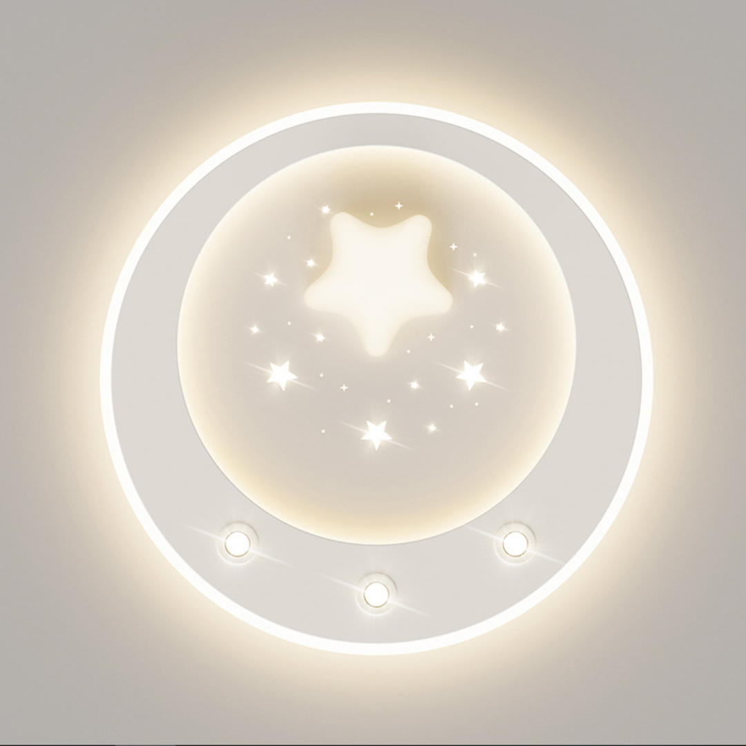 Đèn Led Ốp Trần Ngôi Sao, Đèn Ốp Trần 3 Chế Độ Màu Decor Phòng Ngủ Cho Bé - Ảnh 6