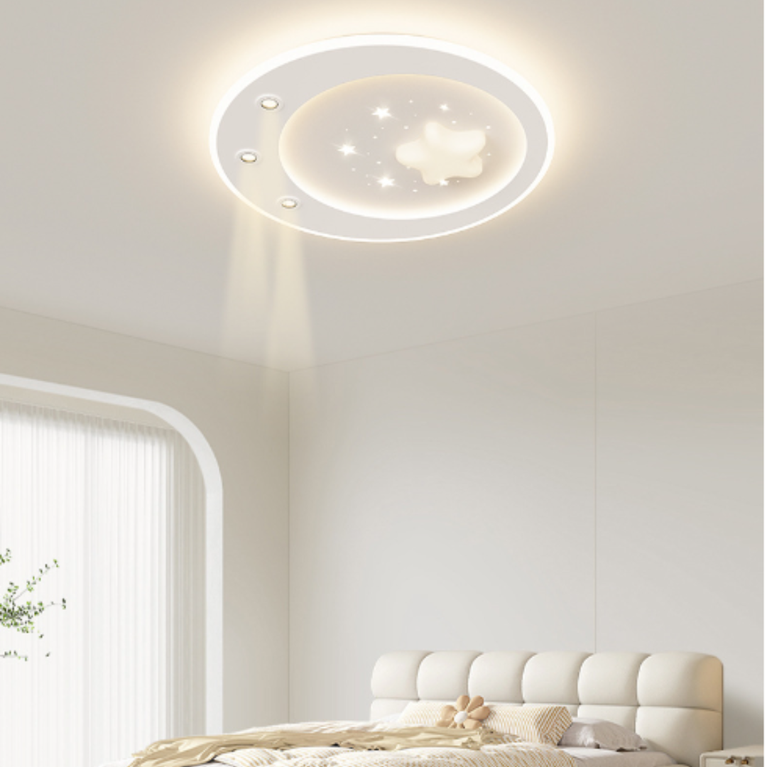 Đèn Led Ốp Trần Ngôi Sao, Đèn Ốp Trần 3 Chế Độ Màu Decor Phòng Ngủ Cho Bé - Ảnh 3