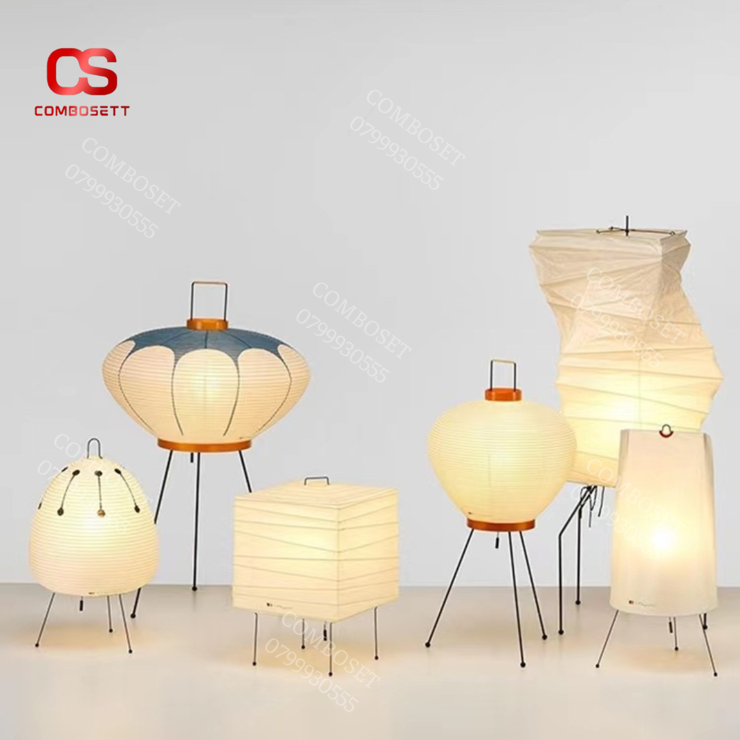 Đèn bàn giấy gạo Isamu Noguchi với thiết kế đa dạng kiểu dáng