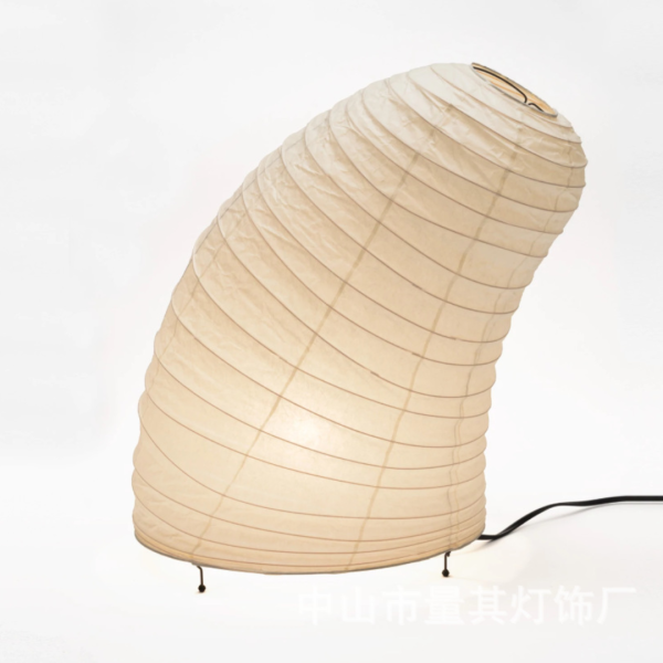 Đèn Bàn Giấy Gạo Isamu Noguchi Phong Cách Wabi-Sabi, Đèn Bàn Kết Hợp Đèn Sàn Dùng Deocr Phòng Khách - Hình ảnh 4