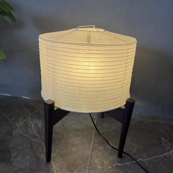 Đèn Bàn Giấy Gạo Isamu Noguchi Phong Cách Wabi-Sabi, Đèn Bàn Kết Hợp Đèn Sàn Dùng Deocr Phòng Khách - Hình ảnh 3