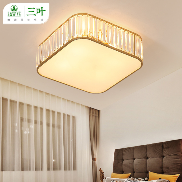 Đèn Ốp Trần Pha Lê Hình Vuông, Đèn Trần Bắc Âu Sang Trọng Decor Phòng Khách/Phòng Ngủ - Hình ảnh 2