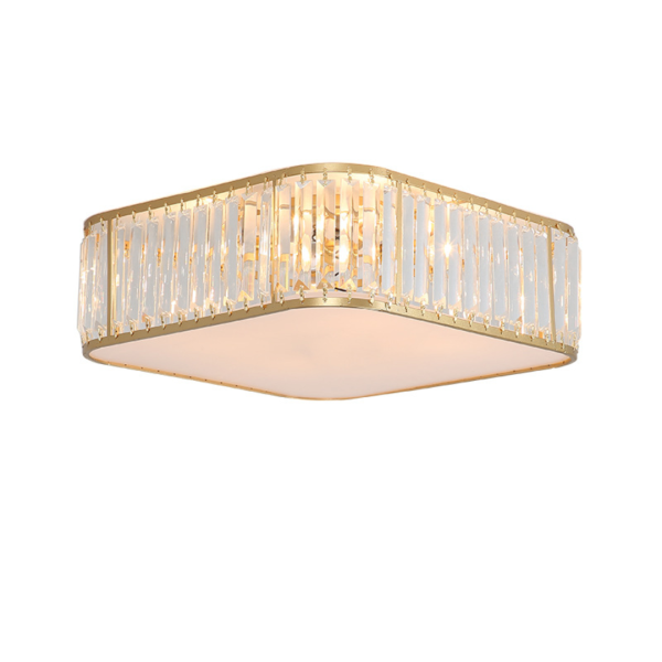 Đèn Ốp Trần Pha Lê Hình Vuông, Đèn Trần Bắc Âu Sang Trọng Decor Phòng Khách/Phòng Ngủ - Hình ảnh 6
