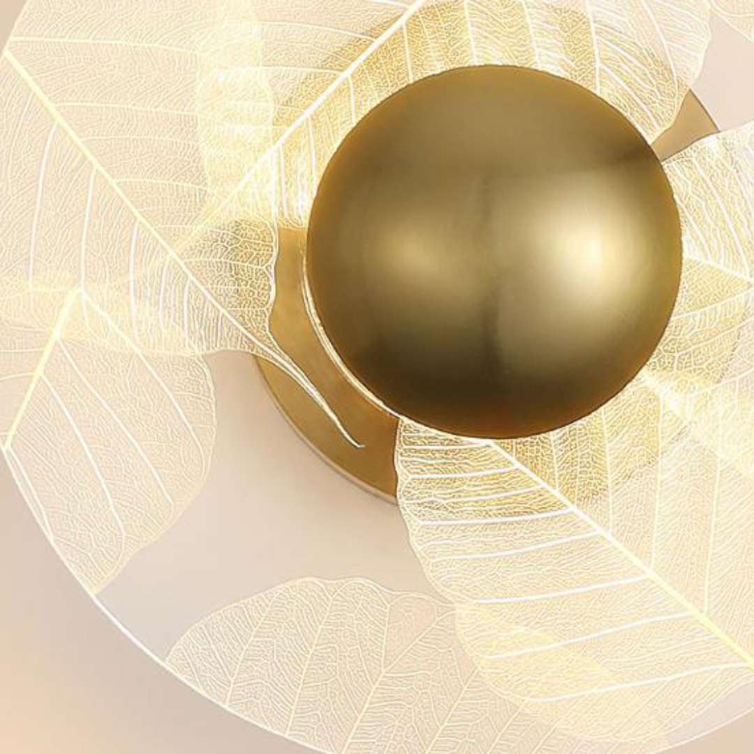 Đèn Ốp Trần Tường Sắt Mạ Vàng