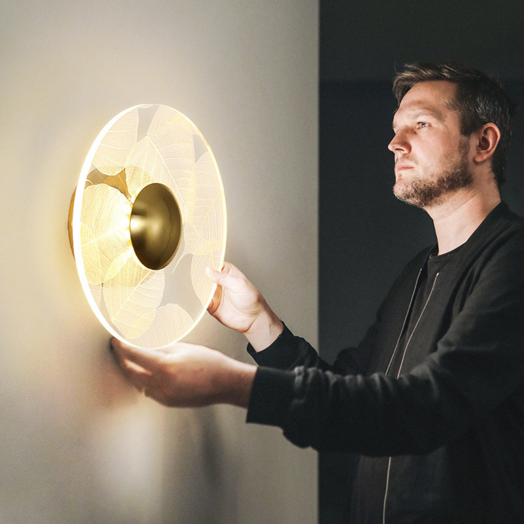 Đèn Ốp Trần Tường Sắt Mạ Vàng