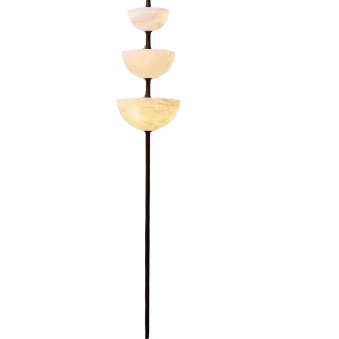 Đèn Sàn Đá Cẩm Thạch Bán Nguyệt Tây Ban Nha Đèn Đứng Decor Nhiều Không Gian - Ảnh 4