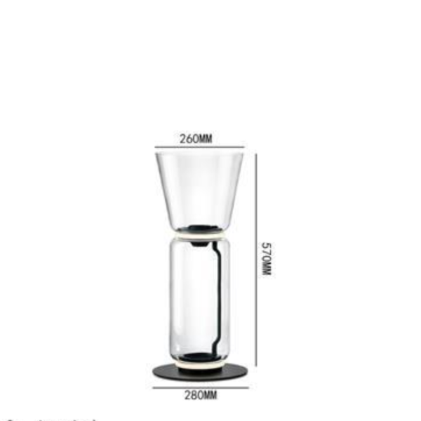 Đèn Sàn Ống Thủy Tinh Trong Suốt, Đèn Đứng Nhiều Kiểu Dáng 2 Chế Độ Màu - Ảnh 5