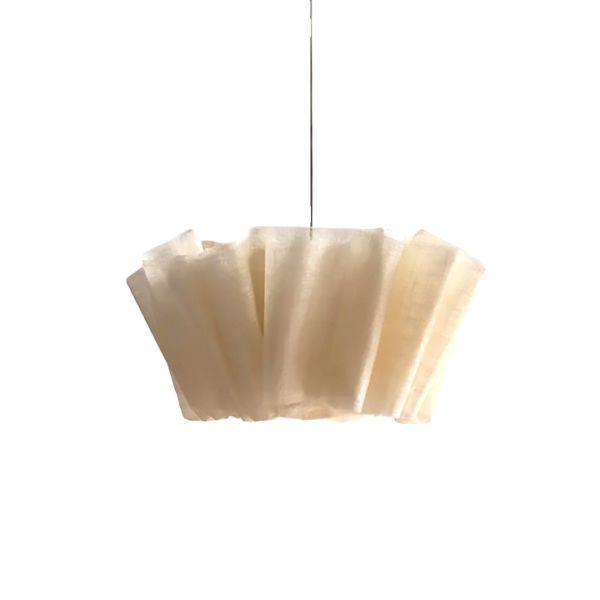 Đèn Thả Trần Chiếc Ô Ngược Phong Cách Wabi-Sabi, Đèn Chao Vải Dùng Trang Trí - Hình ảnh 7