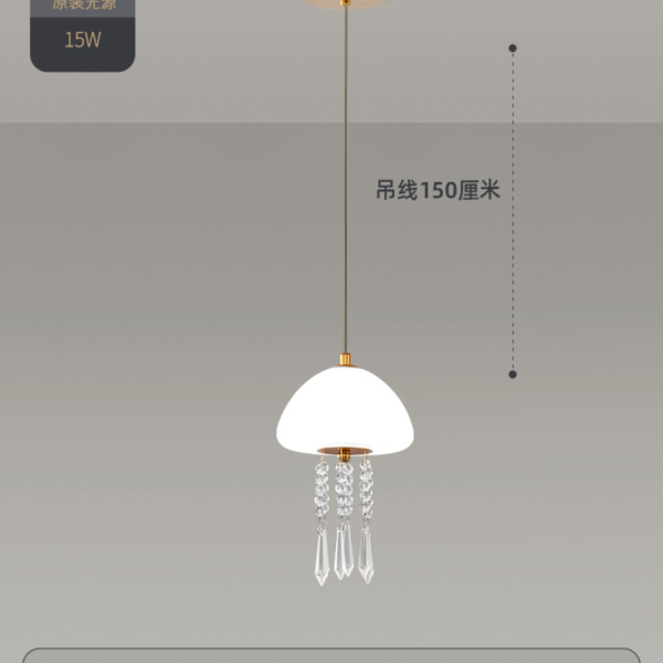 Đèn Thả Trần Sứa Biển, Đèn Cầu Thang Xoắn Ốc Nghệ Thuật Decor Không Gian Sang Trọng - Hình ảnh 5