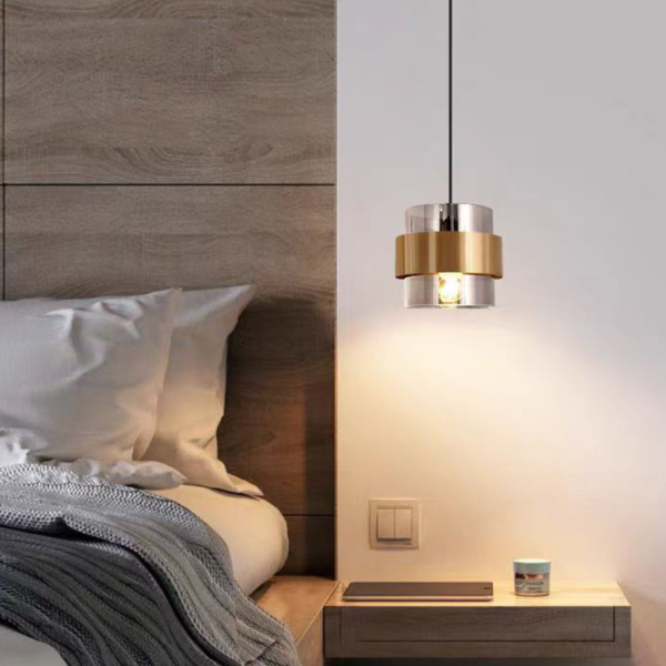 Đèn Thả Trần Hình Trụ Chao Thủy Tinh, Đèn Thả Trần Mini Bắc Âu Dùng Trang Trí - Hình ảnh 7