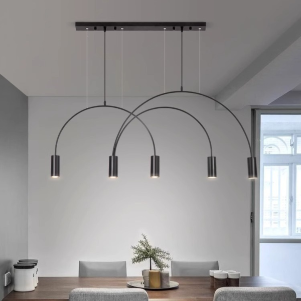 Đèn Thả Trần Hình Vòng Cung Thiết Kế Hiện Đại Sang Trọng Decor Nhiều Không Gian - Hình ảnh 7