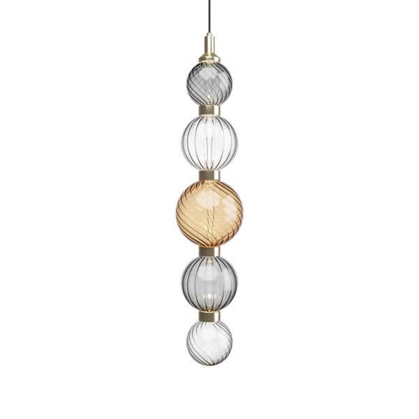 Đèn Thả Trần Khung Kim Loại Hình Cầu Thủy Tinh, Đèn Thả Trần Decor Mọi Không Gian Sống - Hình ảnh 6