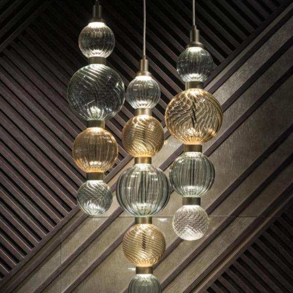 Đèn Thả Trần Khung Kim Loại Hình Cầu Thủy Tinh, Đèn Thả Trần Decor Mọi Không Gian Sống - Hình ảnh 4