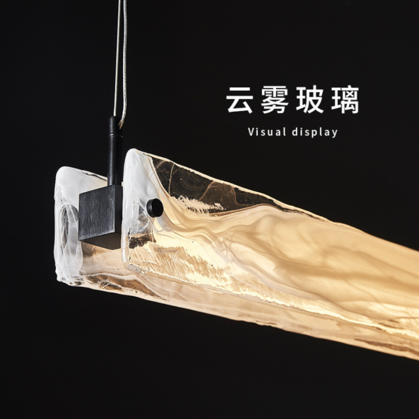 Đèn Thả Trần Thủy Tinh Ý Tối Giản  Ánh Sáng Hiện Đại Sang Trọng Đơn Giản Decor Nhà Hàng Quầy Bar - Hình ảnh 7
