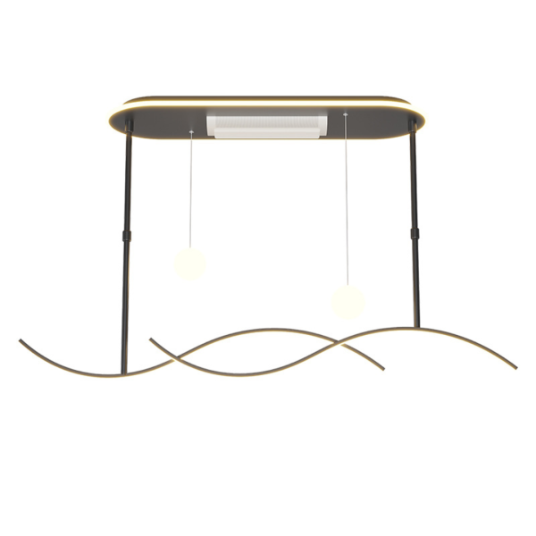 Đèn Thả Trần Uốn Lượn Bảo Vệ Mắt Decor Nhiều Không Gian - Hình ảnh 5