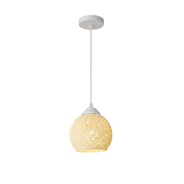 Đèn Thả Trần Wabi-Sabi Mây Tre Đan Nhiều Kiểu Dáng Trang Trí Đa Không Gian - Hình ảnh 6