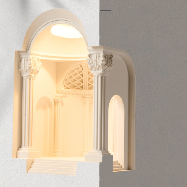 Đèn Thạch Cao Cung Điện 3 Chế Độ Màu Decor Hành Lang, Tường, Lối Đi, Phòng Khách Tinh Tế - Hình ảnh 4