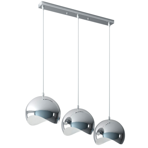 Đèn Thả Trần Hình Học Phủ Bạc, Đèn Treo Bắc Âu Hiện Đại Decor Phòng Khách/ Phòng Ăn - Hình ảnh 4