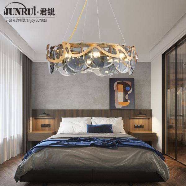 Đèn Treo Thả Thủy Tinh Tròn Đèn Trần Phong Cách Bắc Âu Hiện Đại Decor Nhiều Không Gian - Hình ảnh 7