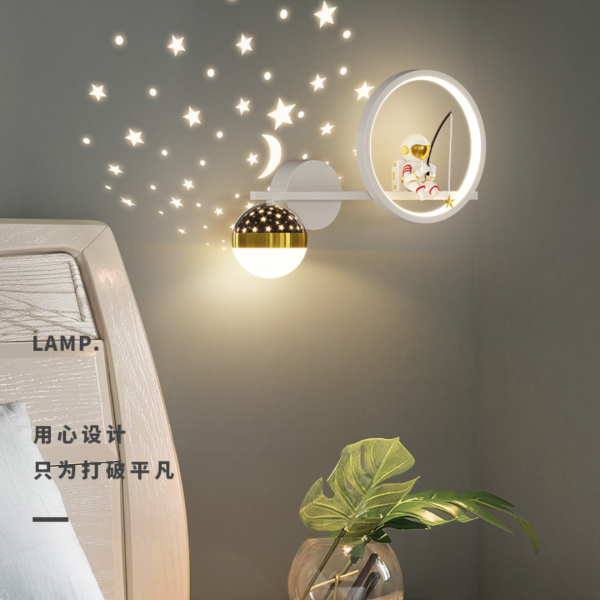 Đèn Treo Tường Phi Hành Gia Phòng Ngủ Hiện Đại Bắc Âu Trang Trí Phòng Khách /Cầu Thang - Hình ảnh 5