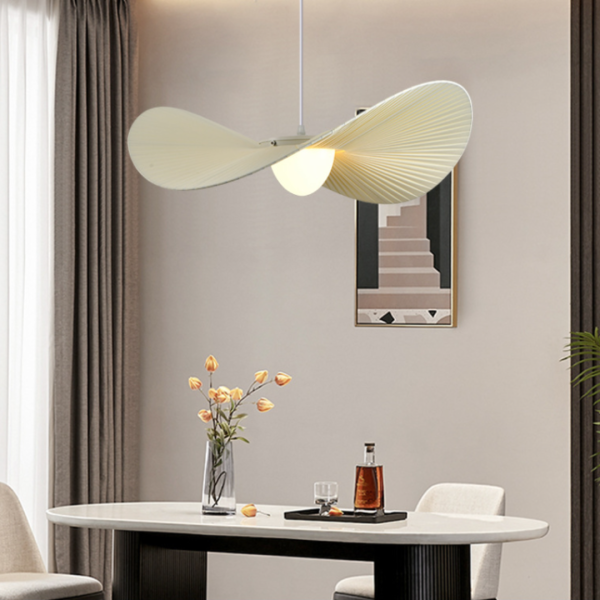 Đèn Treo Hình Mũ Rộng Vành, Đèn Thả 3 Chế Độ Màu Bắc Âu Decor Nhiều Không Gian - Hình ảnh 2