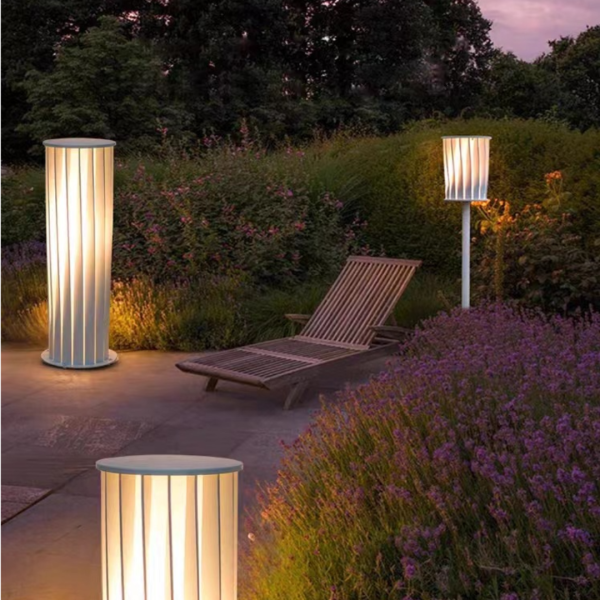 Đèn Trụ Sân Vườn Thép Không Gỉ, Đèn Năng Lượng Mặt Trời Decor Sân Vườn/ Lối Đi/ Hành Lang - Hình ảnh 6