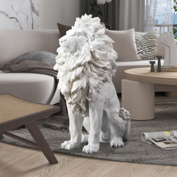 Tượng Sư Tử 3D Oai Nghiêm Quý Phái Làm Quà Tặng Tân Gia, Đồ Trang Trí Nội Thất Hoàng Tộc - Hình ảnh 4