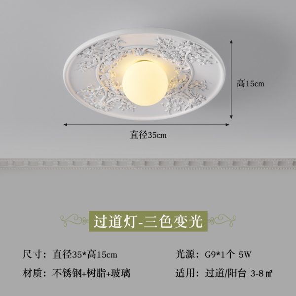 Đèn Trần Pháp Đa Dạng Kiểu Dáng, Đèn Trần Hiện Đại 3 Chế Độ Màu Decor Nhiều Không Gian - Hình ảnh 8