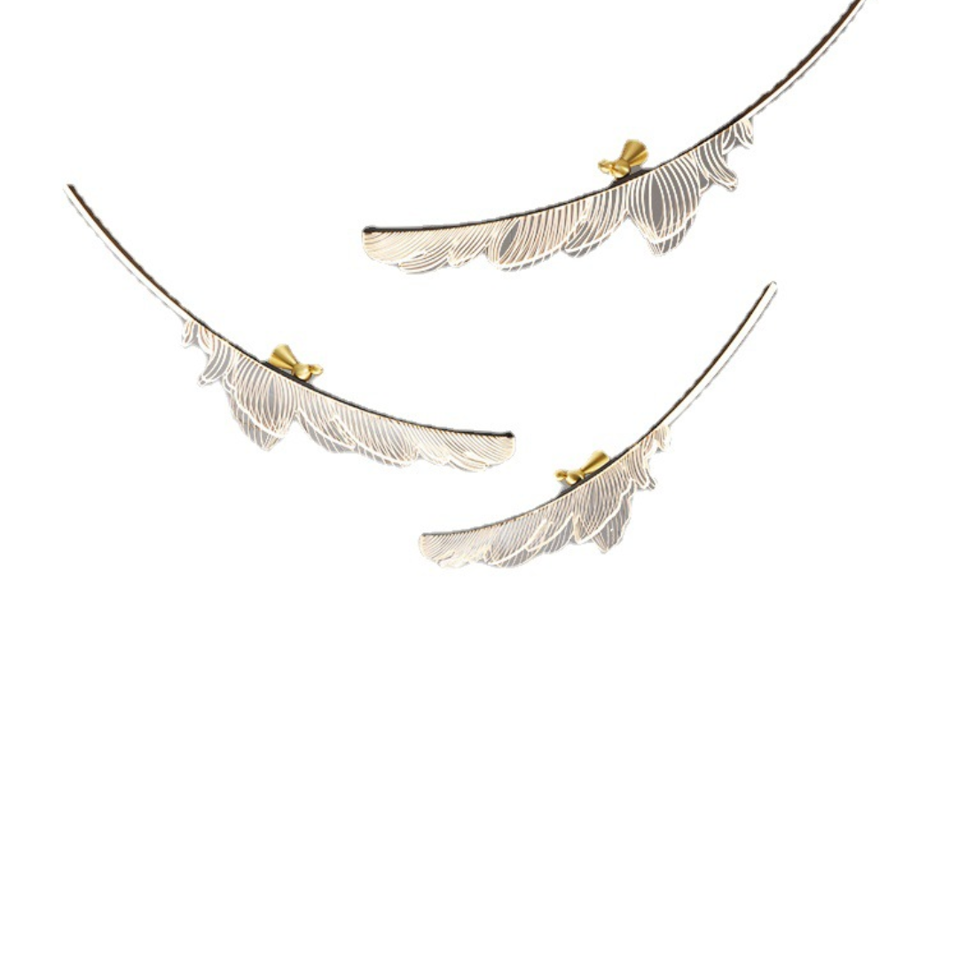 Đèn Thả Trần Chiếc Lá Nghệ Thuật, Đèn Treo Thả Bắc Âu Decor Mọi Không Gian - Ảnh 4