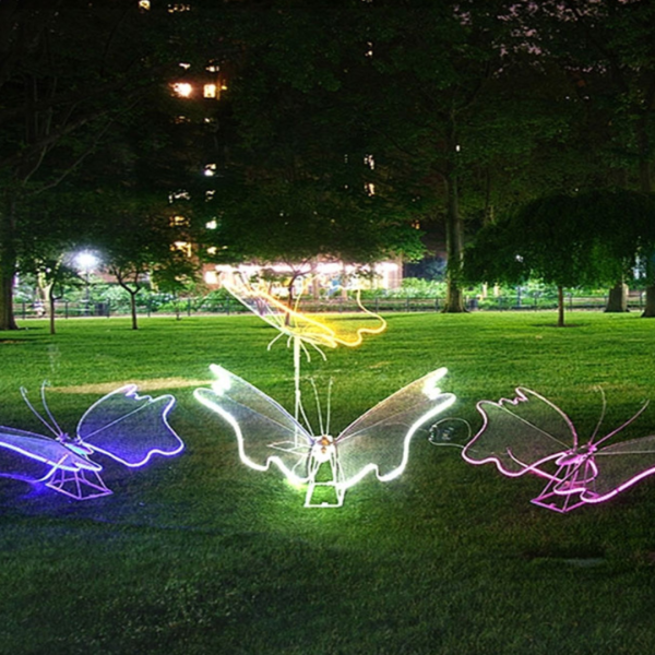 Đèn Led Hình Butterfly Chuyển Động, Đèn Led Phát Sáng Decor Sân Vườn Hành Lang, Công Viên - Hình ảnh 2