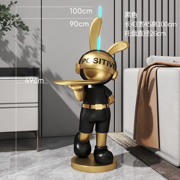 Tượng Thỏ Cầm Kiếm Lightsaber, Tượng Thỏ Để Sàn Dùng Trang Trí, Quà Tặng Ý Nghĩa - Hình ảnh 4