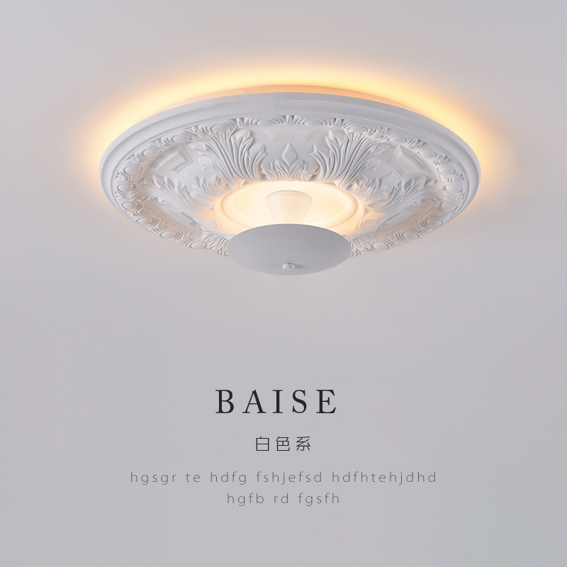 Đèn Ốp Trần Cổ Điển Pháp, Đèn Trần Bảo Vệ Mắt 3 Chế Độ Màu Decor Phòng Ngủ/ Phòng Khách/ Lối Đi - Ảnh 5