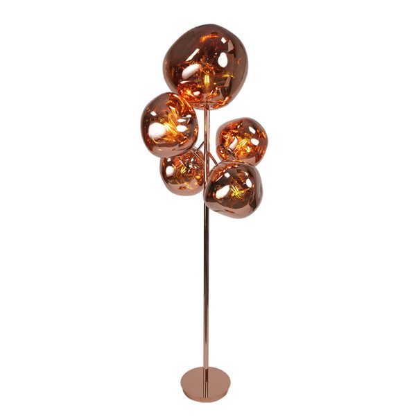 Đèn Sàn Dung Nham 5 Bóng Nhiều Màu Sắc, Đèn Sàn Bắc Âu 2 Chế Độ Decor Phòng Khách - Ảnh 7